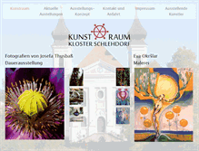 Tablet Screenshot of kunstraum.kloster.schlehdorf.org